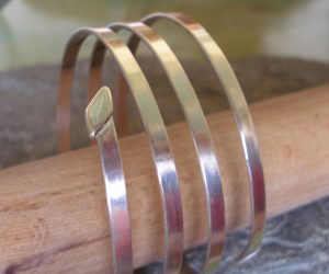 Polished Silver Bangle Cuff
