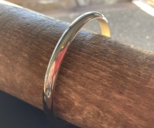 bangle, made with D shaped wire