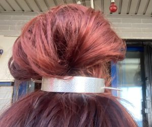 Sterling Silver or Copper Hair Barrette