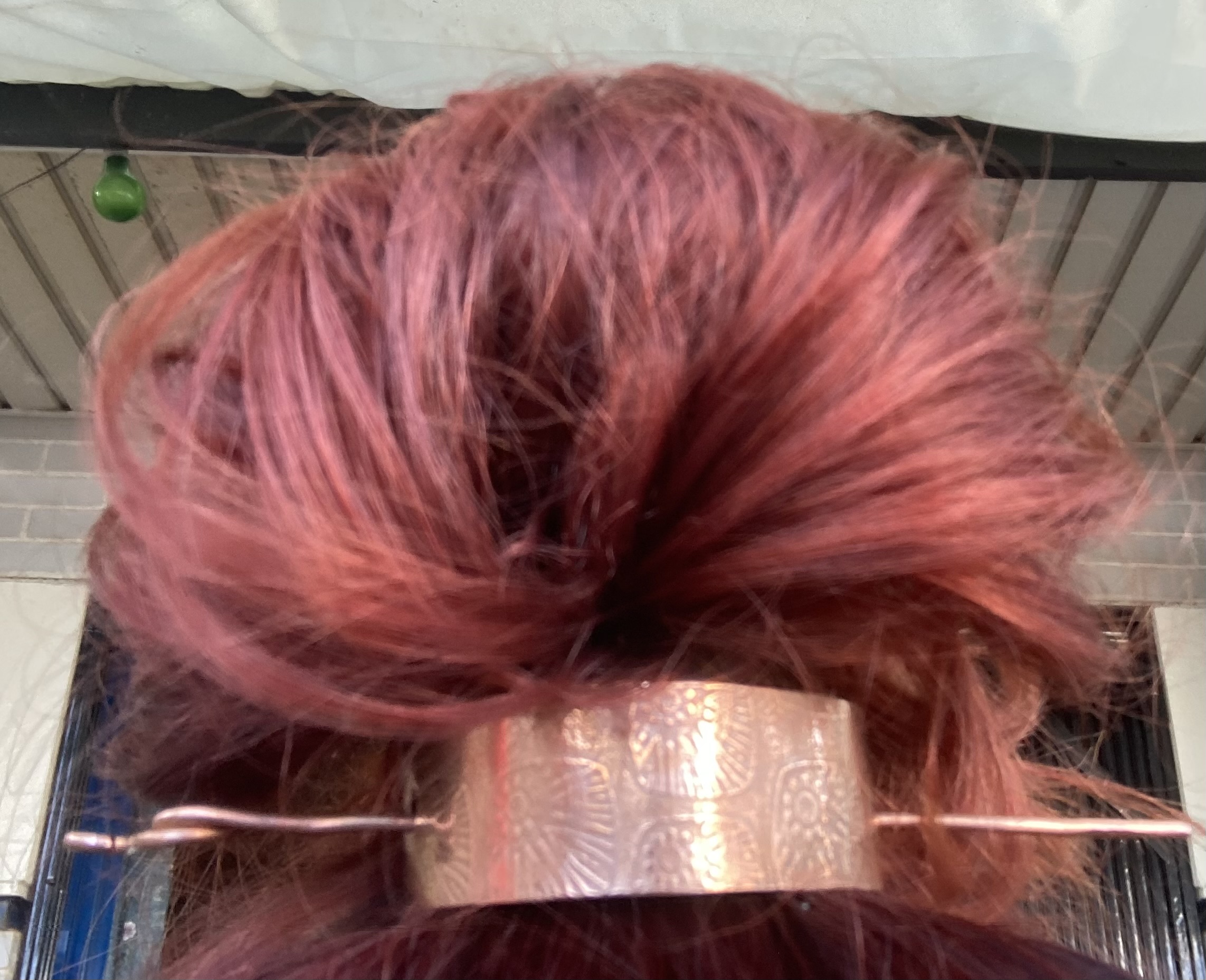 Sterling Silver or Copper Hair Barrette, Pin, Bun holder, Ponytail/Bun cuff. In any width or length - Image 6