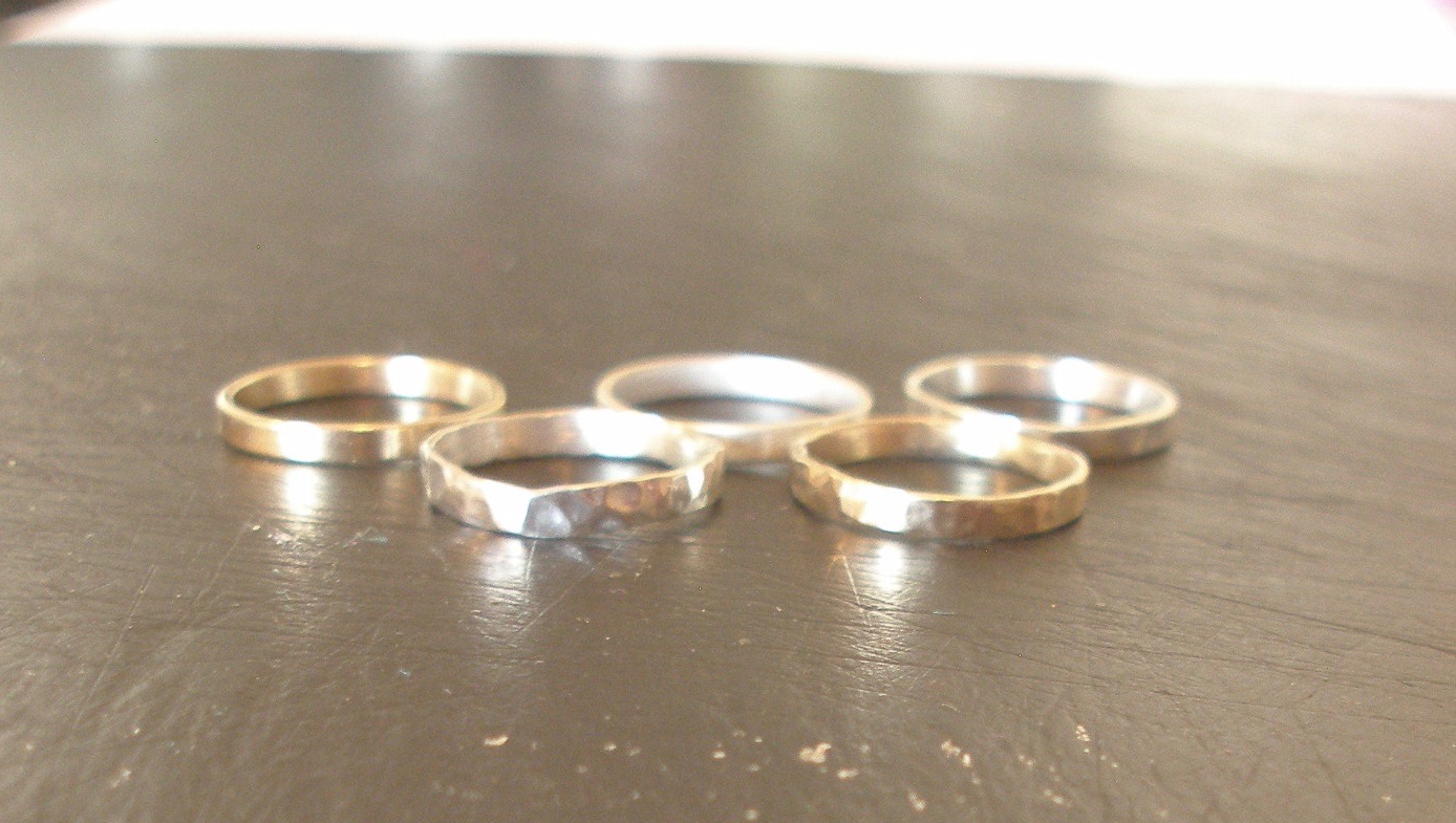 Eco Silver Stackable Rings