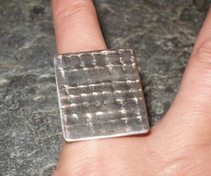 Textured Square Ring