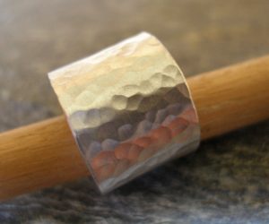 Deep Hammered Ring