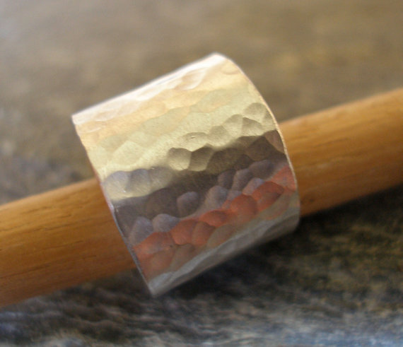 Deep Hammered Ring