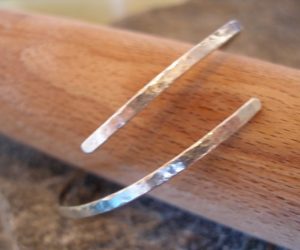 Silver 1 Spiral Bangle