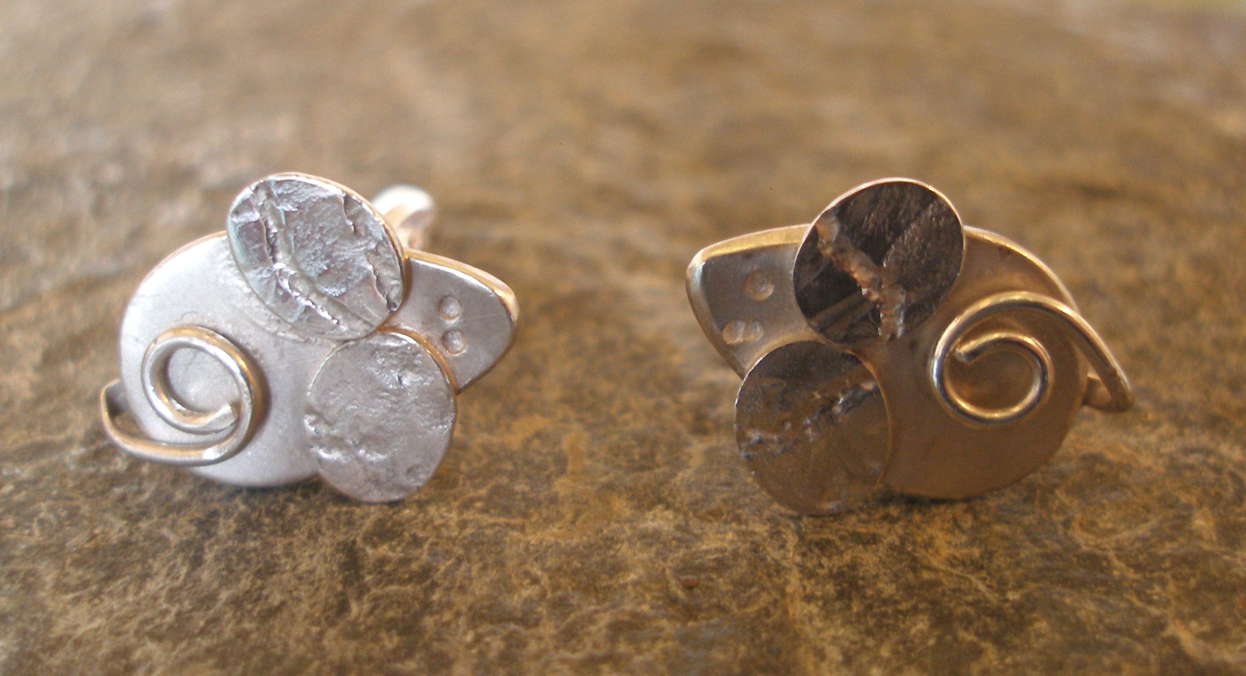 sterling silver mouse cufflinks